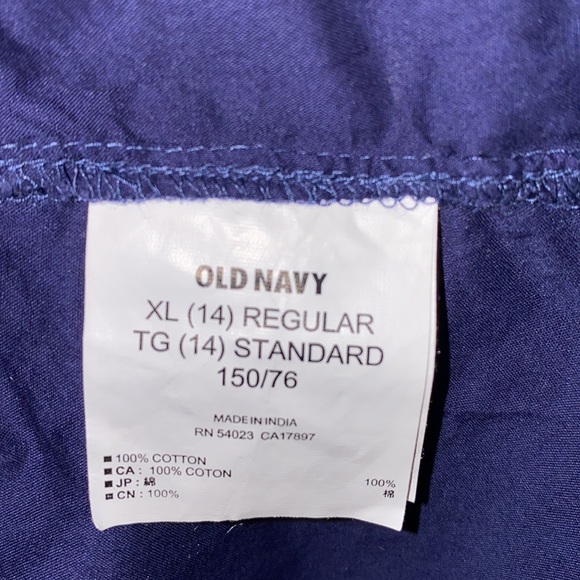 Old Navy Size 14 Blue White Floral Print Dress - Picture 3 of 9